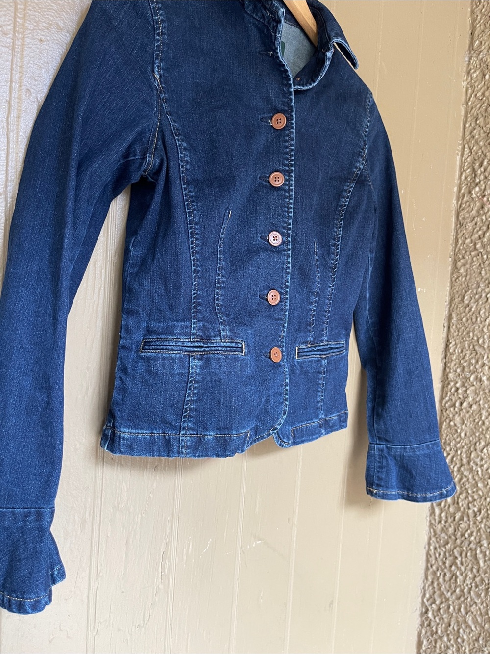 Lauren Jeans Co. Denim Ralph Lauren Button Front Denim Jacket Size 4 - Picture 4 of 8